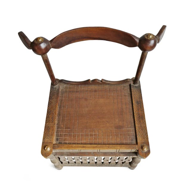 Tribal Antique African Baule Chief Chair For Sale - Image 3 of 11