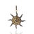 Antique-Inspired Spiral Sun Diamond Pendant in Sterling Silver For Sale - Image 6 of 12