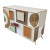Credenza with Two Glass Doors and Illuminated Bamboo, 1980s For Sale - Image 4 of 9