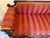 Antique Late Regency William IV Mahogany Settee in Clarence House Wool Stripe For Sale - Image 4 of 13