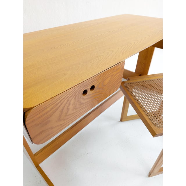 Mid-Century Modern Desk and Chair by Derk Jan De Vries, 1970s, Set of 2 For Sale - Image 11 of 16