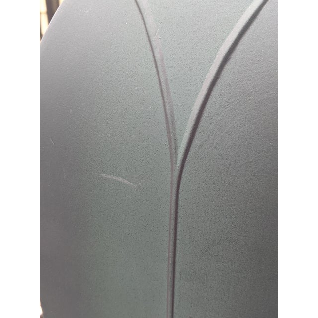 Vintage Royal Lapel Badge Green Ceramic Table Lamp by Drexel Heritage For Sale - Image 12 of 13