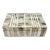 Tessellated Plaid Box in Shades of Gray & Ivory For Sale