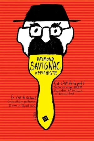2005 Quebec Contemporary Poster, Centre De Design De L'uqam, Savignac Exhibition