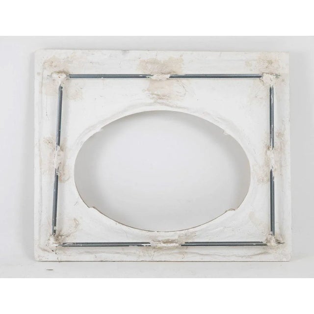 White Vintage Louis XV Style Woodwork Style Stucco Panel, 1970s For Sale - Image 8 of 9