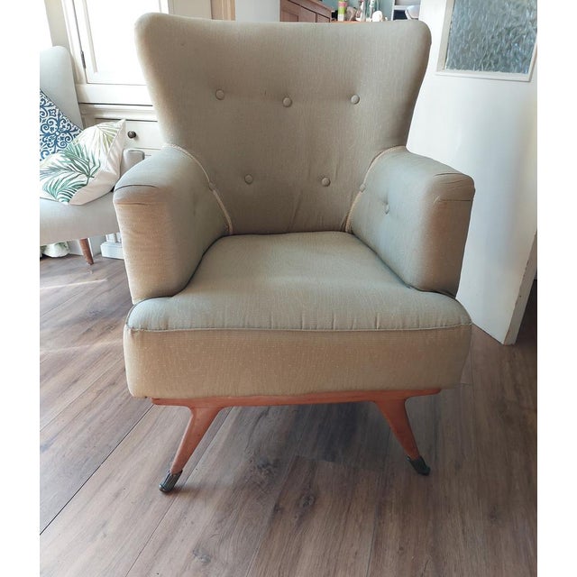 Vintage Italian Green Lounge Chair from La Permanente Mobili Cantù, 1950s For Sale - Image 4 of 11