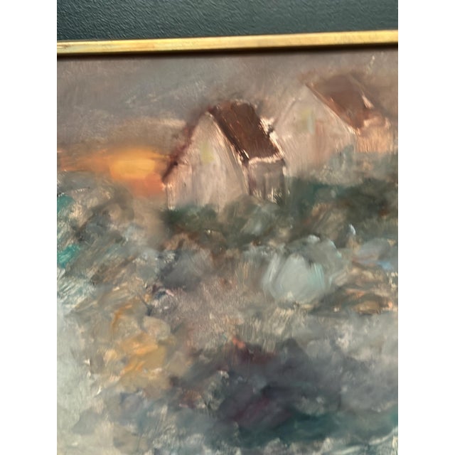 Kai Nielsen, Afton, 1960s, Oil Painting on Panel, Framed For Sale - Image 14 of 18