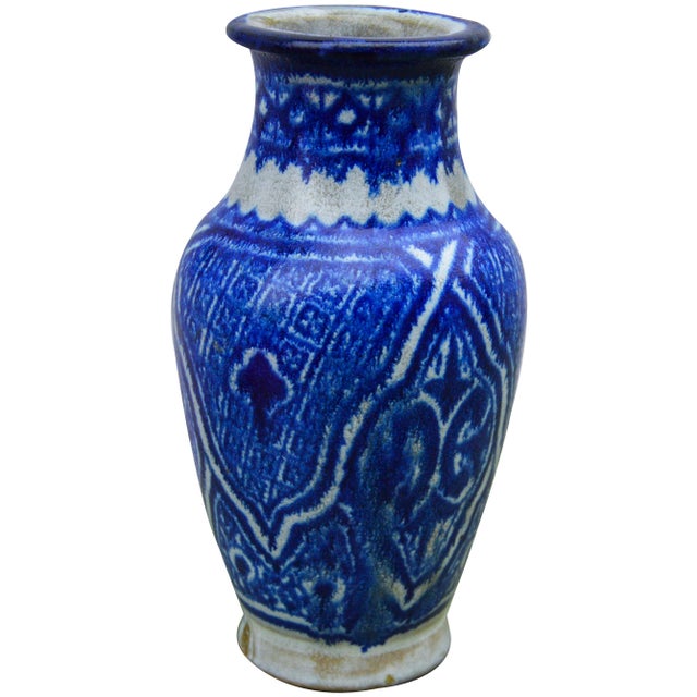Antique Moroccan Ceramic Vase Chairish