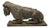 Mid 19th Century Folk Art Style Carved Wooden Lion For Sale
