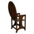 Antique Folk Art Poker Work Arts & Crafts Monks Bench Table Chair New York 1900 For Sale - Image 10 of 15