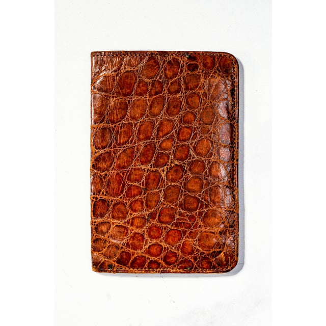 Rare Antique English Victorian Leather 9k Gold Corners English Wallet Case For Sale - Image 13 of 13