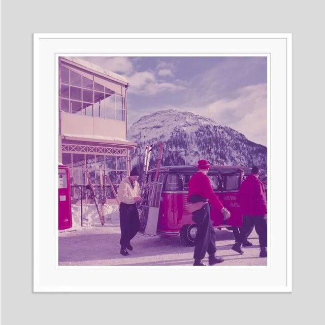 Ski Bus 1954 by Toni Frissell Skiers board a VW camper van, Klosters, Switzerland, 1954 Antoinette Frissell Bacon (March...