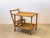 70s bamboo bar trolley, height on top 58 cm.
