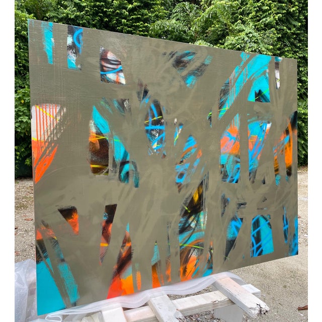 Mirtha Moreno Mirtha Moreno Large Painting Titled “Cold Crush” 2021 For Sale - Image 4 of 6