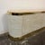 Karl Springer Leather Wrapped Marble Top Two Sided Credenza For Sale - Image 12 of 13