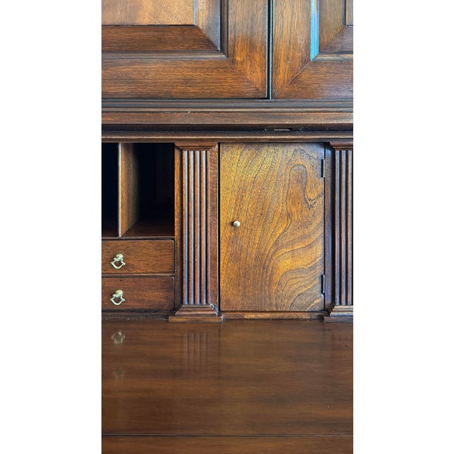Brown Chippendale Style Mahogany Secretary From the “Historic Charleston” Collection by Baker Furniture For Sale - Image 8 of 11