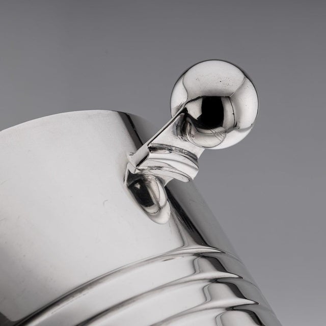 1960s Vintage English Silver Plated Wine Cooler by Elkington & Co, 1960s For Sale - Image 5 of 12