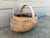 Late 19th Century American Oak Splint Basket With Bentwood Handle For Sale - Image 4 of 10