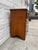Vintage Colonial Revival Maple Secretary Desk Chest With Drop-Front Writing Surface For Sale - Image 4 of 12