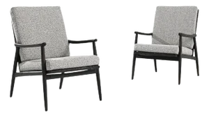 1960s Czech Upholstered Armchairs, a Pair
