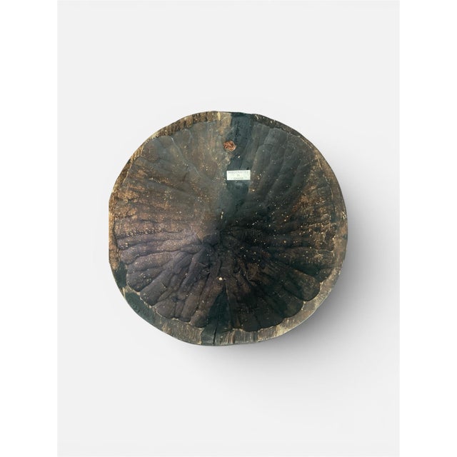 African West African Ashanti People of Ghana Baluba Moon Mask Wooden Wall Art Unique For Sale - Image 3 of 3