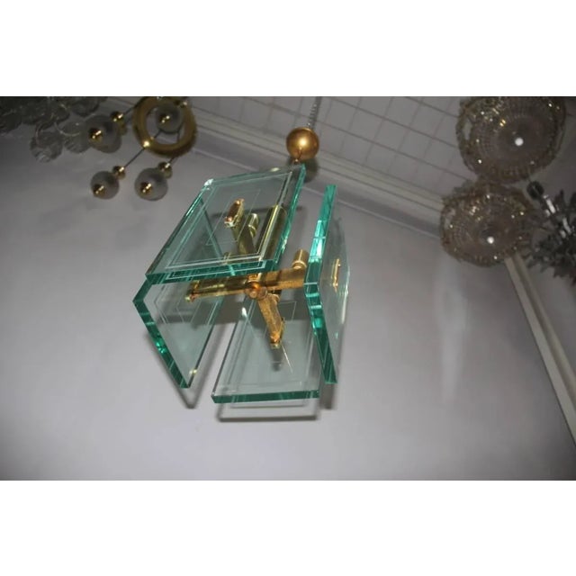 Mid-Century Modern Large Glass Pendant, 1950s For Sale - Image 3 of 8