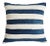 Vintage Indigo Striped Coastal Pillow For Sale