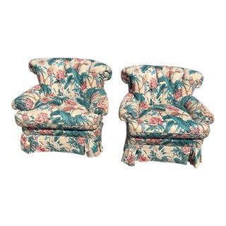 1980s Vintage Tropical Club Chairs- a Pair For Sale