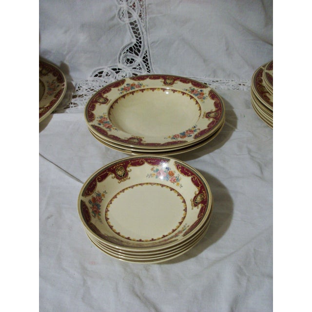 1900s Antique Johnson Bros. China Victorian Lindsey Dinnerware Set 23 Pieces Chairish