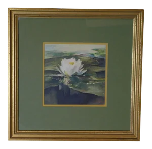 Water Lily in Sunlight John La Farge Fine Art Framed Print