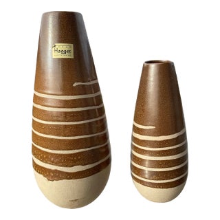 1960s Royal Haeger Pottery Vases- Set of 2 For Sale