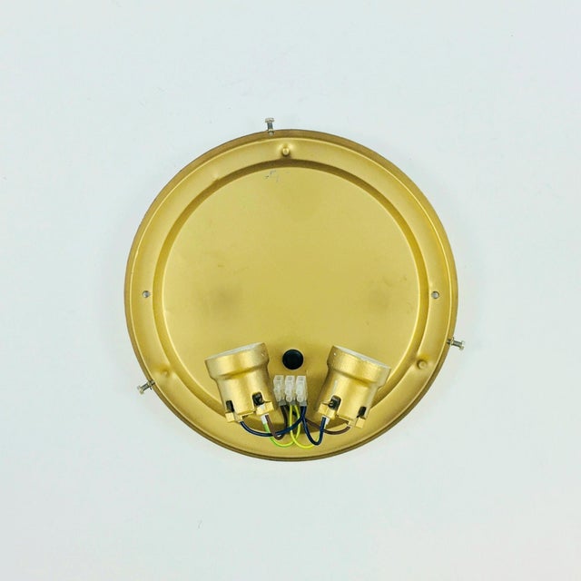 Large Mid-Century Modern Amber Bubble Glass Ceiling Light by Helena Tynell for Limburg, Germany, 1960s For Sale - Image 9 of 10