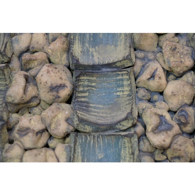 2005 Yelyn Vivoni "Camino Iluminado Ii" Modern Ceramic Tile Hanging Wall Art 43" For Sale - Image 9 of 18