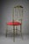 1950s Brass and Red Velvet Chiavari Chair, 1950 For Sale - Image 5 of 13