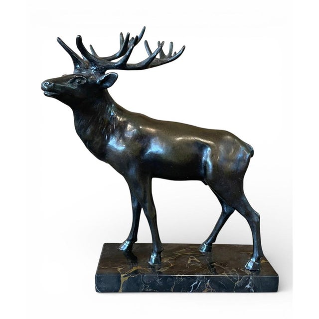 Bronze Deer Sculpture, 1920s-1940s For Sale - Image 16 of 16