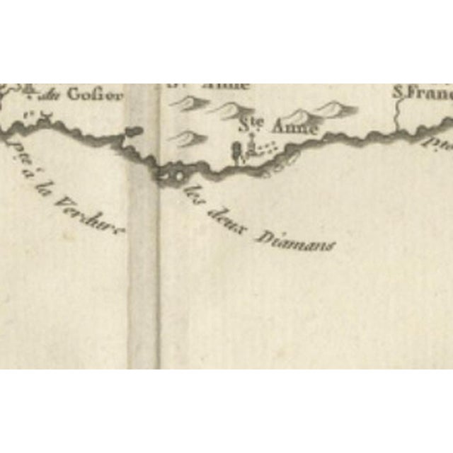 Antique Map of Guadeloupe and Marie Galante, 1780 For Sale - Image 10 of 12