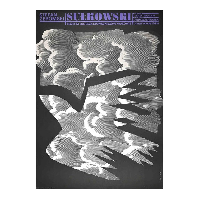 M. Gorowski, Krakow Theatre, Vintage Poster, 1975 For Sale
