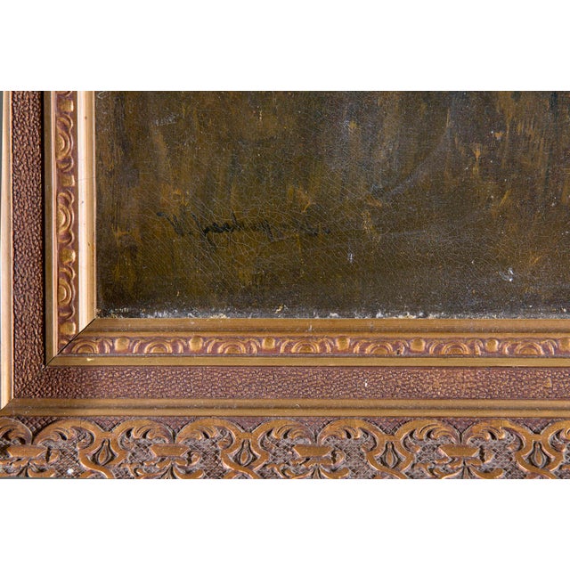 C. F. Daubigny, Landscape Composition, 1800s, Oil Painting on Canvas, Framed For Sale - Image 5 of 6