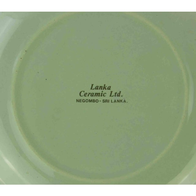 Vintage calendar plate is a decorative object realized in 1995. Wall plate with calendar. Lanka ceramic LDT. D 21 cm x 2...