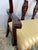 Vintage Queen Anne Style Triple-Back Walnut Settee With Stripe Satin Cushion For Sale In Phoenix - Image 6 of 12
