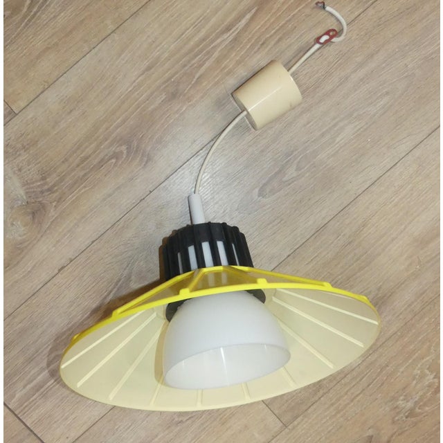 Black Vintage Space Age Hanging Lamp, 1970s For Sale - Image 8 of 11