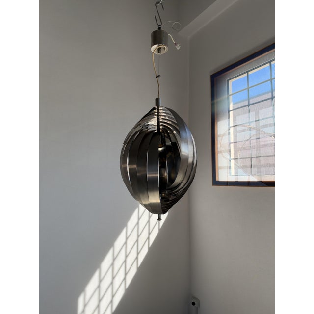 1970s Vintage Pendant Light by Henri Mathieu, 1970s For Sale - Image 5 of 8