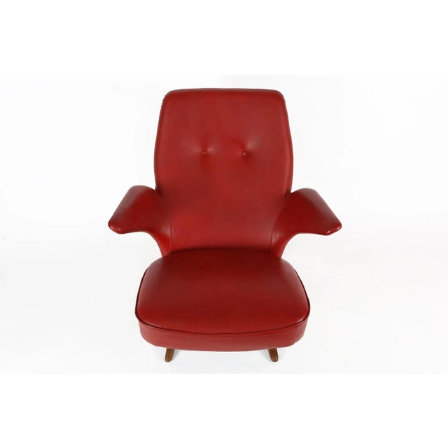 Artifort Mid-Century Modern Penguin Lounge Chair by Theo Ruth for Artifort, 1957 For Sale - Image 4 of 11