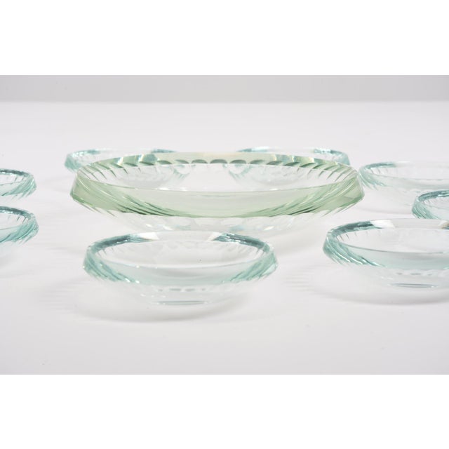 Vintage Art Deco Glass Bowls, 1940s, Set of 9 For Sale - Image 4 of 8