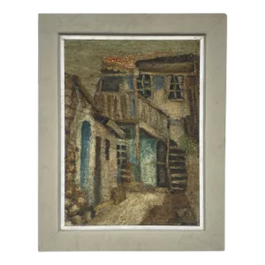 Mid 20th Century Original Framed Oil Painting on Board