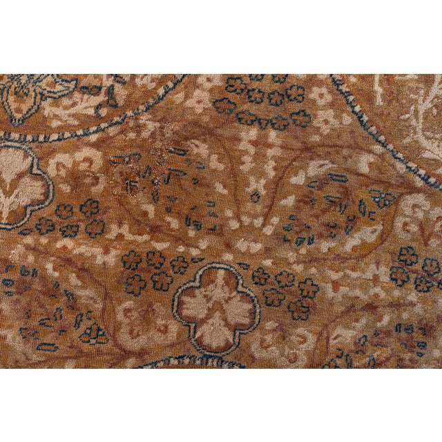 Textile Oversized Exquisite 1880s Antique Persian Kirman Rug For Sale - Image 7 of 9