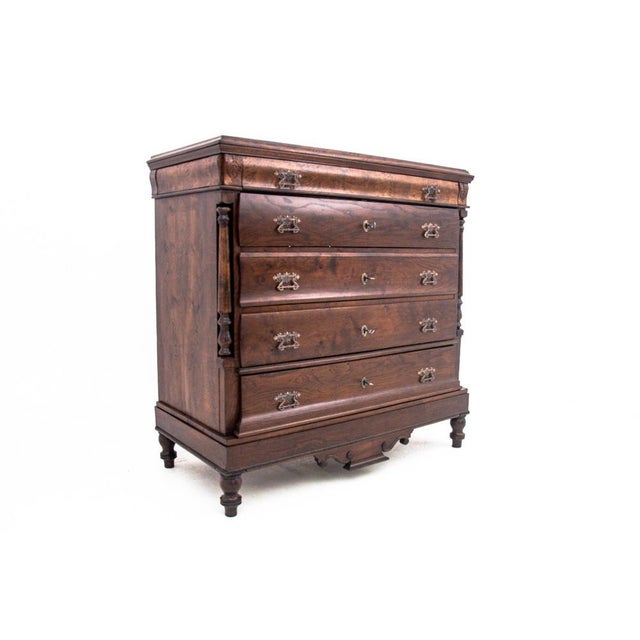 Antique Oak Chest of Drawers, Northern Europe, 1890s For Sale - Image 13 of 16