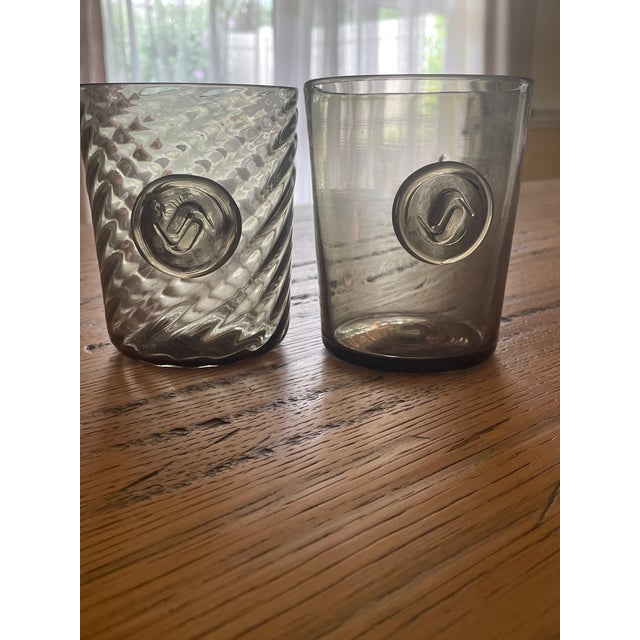 2020s Vistosi Limited Edition Blown Glass Tumblers – Set of 2 For Sale - Image 5 of 5