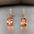 Natural Morganite Diamond Earrings 14k Gold 9.93 TCW Certified For Sale - Image 10 of 18