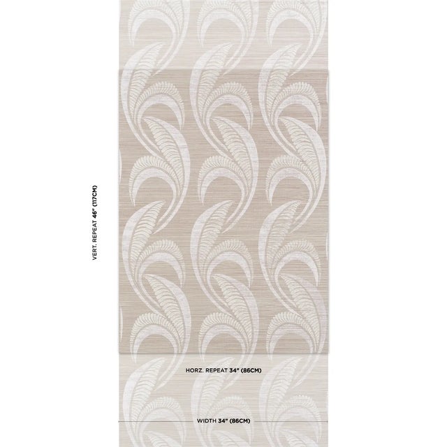 Banana Leaf Sisal is a textural take on a popular botanical wallpaper by Neisha Crosland. Printed by hand on our Haruki...
